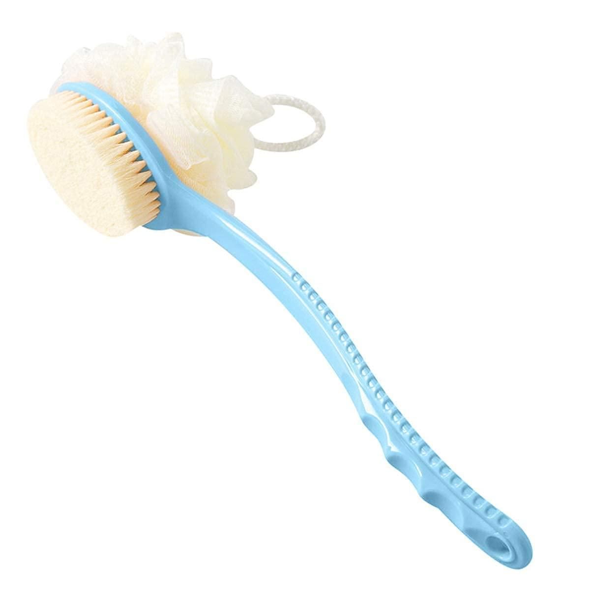 Arcreactor Zone 2 IN 1 loofah with handle, Bath Brush, back scrubber(Pack of 2)